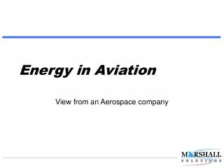 Energy in Aviation