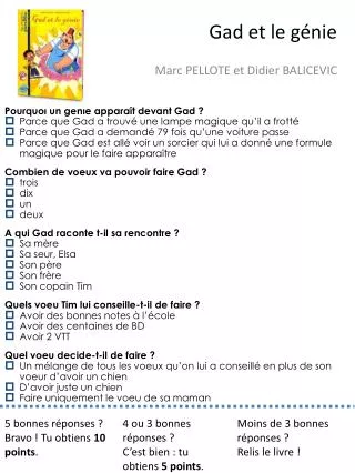 Gad et le génie