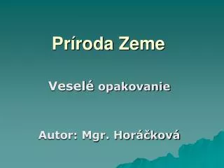 Príroda Zeme
