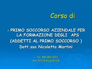 Corso di