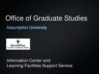 office of graduate studies
