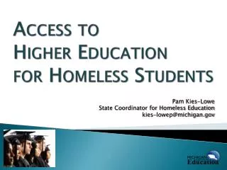 access to higher education for homeless students